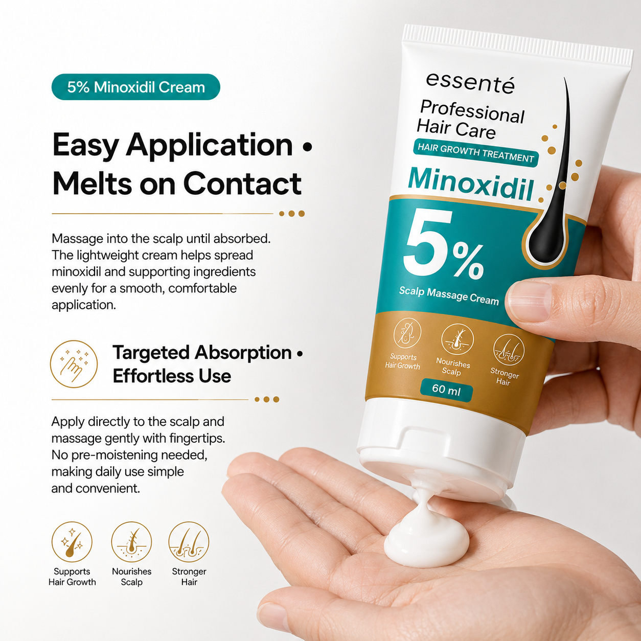 Minoxidil Hair Growth Scalp Massage Cream